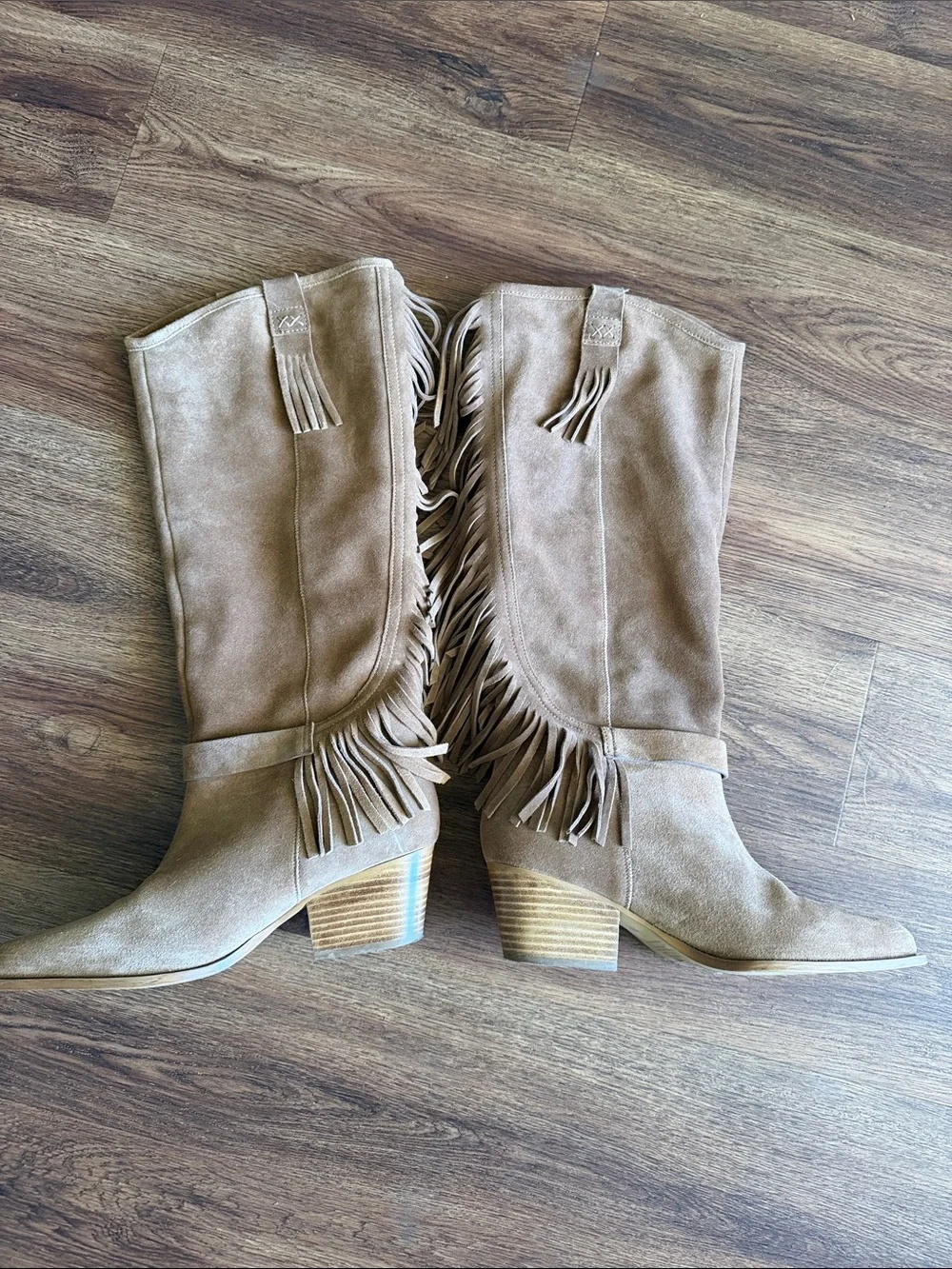 Free People Faith Fringe Western Boots